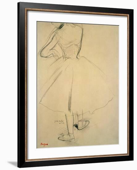 Ballet Dancer from Behind, 19th Century-Edgar Degas-Framed Giclee Print