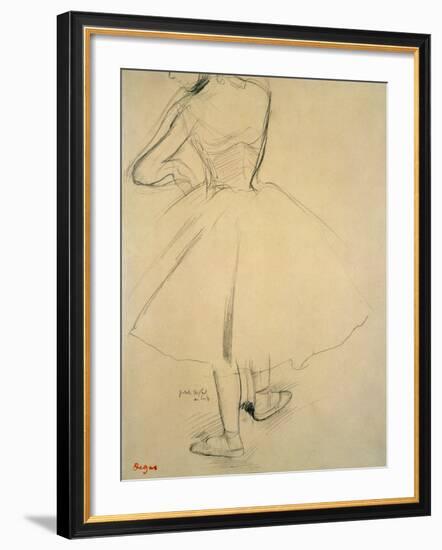 Ballet Dancer from Behind, 19th Century-Edgar Degas-Framed Giclee Print