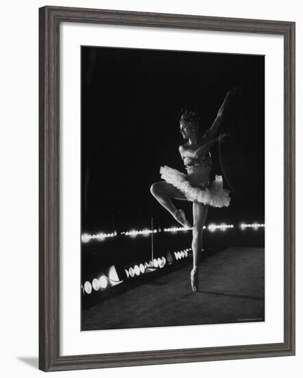 Ballet Dancer Mia Slavenska Performing in the Ballet "Arabian Nights."-Gordon Parks-Framed Premium Photographic Print