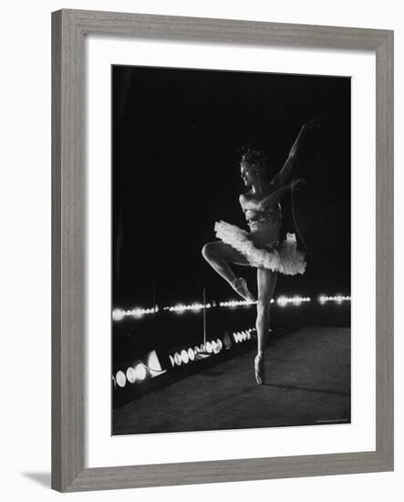 Ballet Dancer Mia Slavenska Performing in the Ballet "Arabian Nights."-Gordon Parks-Framed Premium Photographic Print