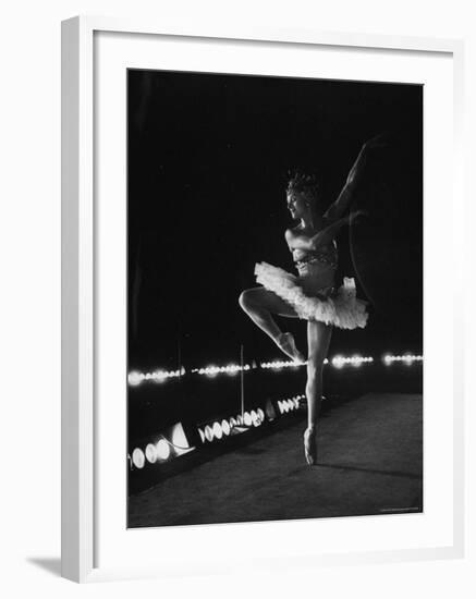 Ballet Dancer Mia Slavenska Performing in the Ballet "Arabian Nights."-Gordon Parks-Framed Premium Photographic Print