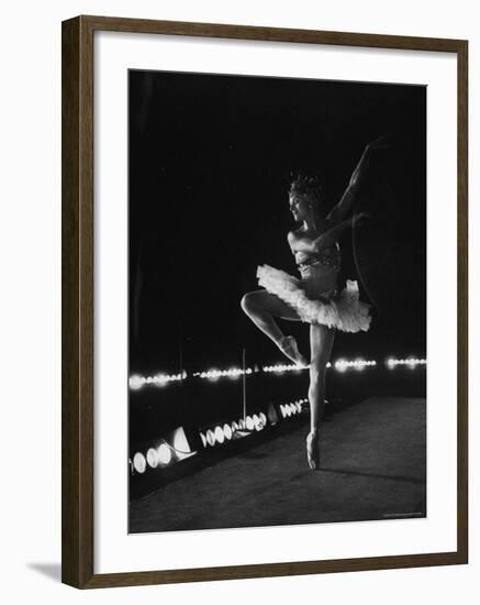 Ballet Dancer Mia Slavenska Performing in the Ballet "Arabian Nights."-Gordon Parks-Framed Premium Photographic Print