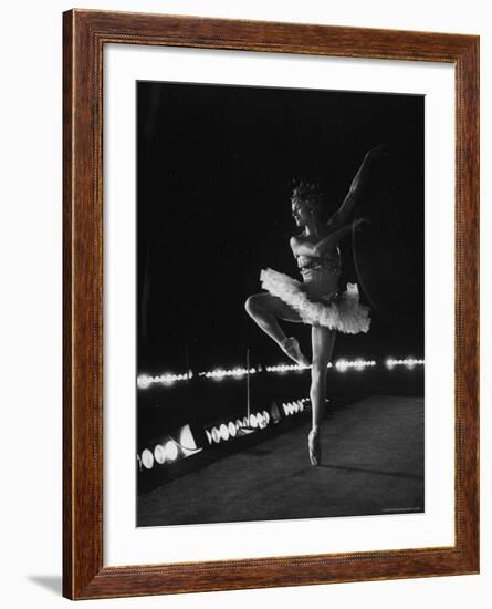 Ballet Dancer Mia Slavenska Performing in the Ballet "Arabian Nights."-Gordon Parks-Framed Premium Photographic Print