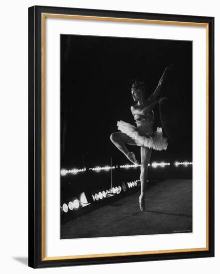 Ballet Dancer Mia Slavenska Performing in the Ballet "Arabian Nights."-Gordon Parks-Framed Premium Photographic Print