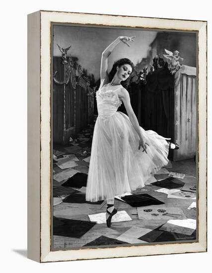 Ballet Dancer Moira Shearer's Solo Dance in Scene from British Ballet Film "Red Shoes"-Nat Farbman-Framed Premier Image Canvas