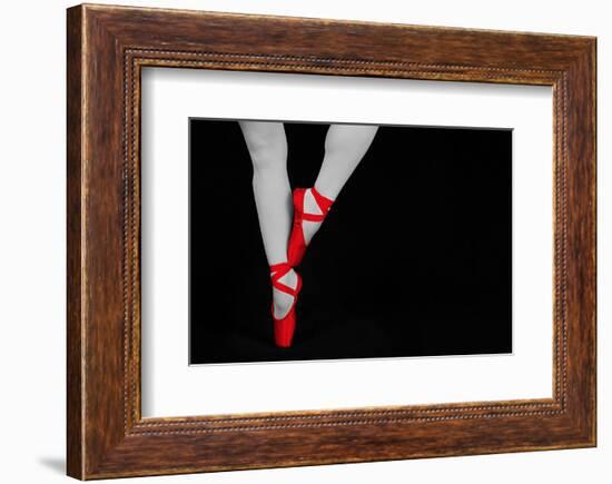 Ballet Dancer Standing on Toes--Framed Art Print