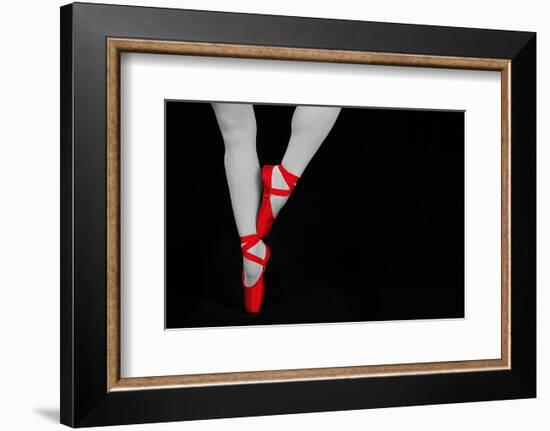 Ballet Dancer Standing on Toes--Framed Art Print