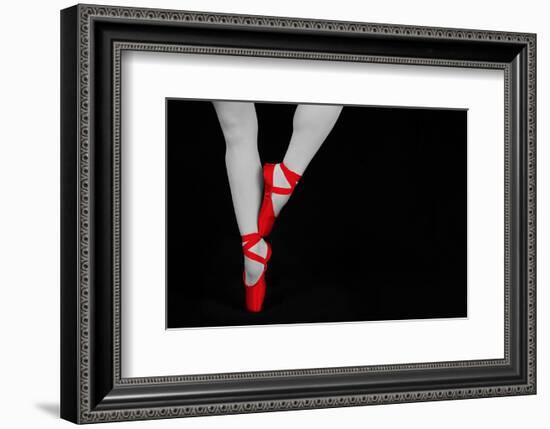 Ballet Dancer Standing on Toes--Framed Art Print