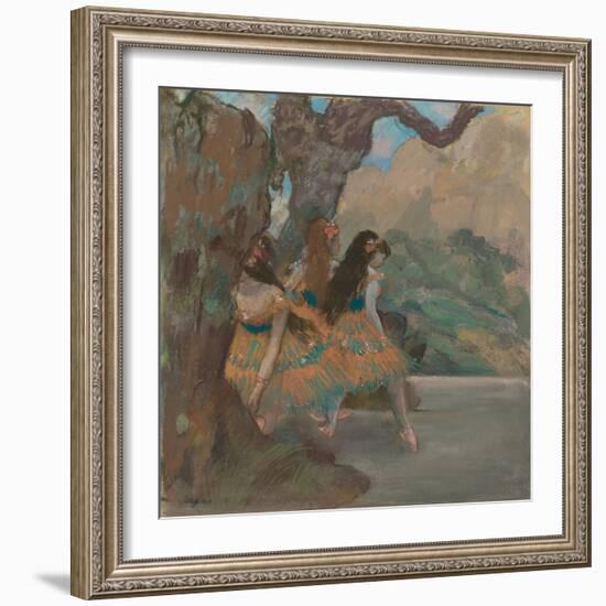 Ballet Dancers, 1877-Edgar Degas-Framed Art Print