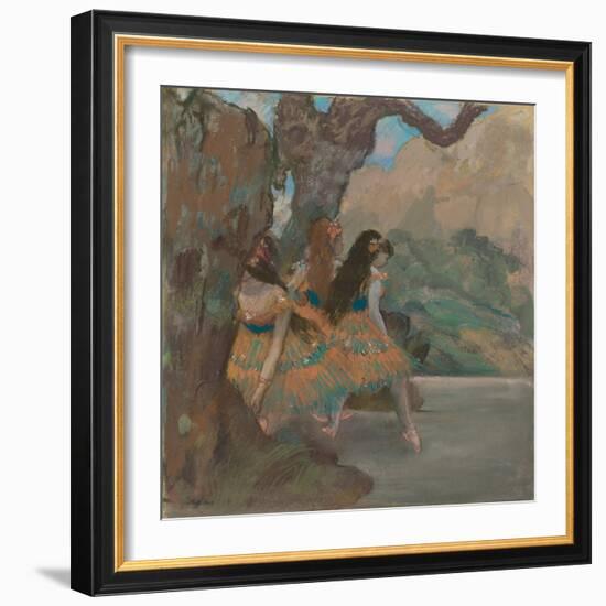 Ballet Dancers, 1877-Edgar Degas-Framed Art Print