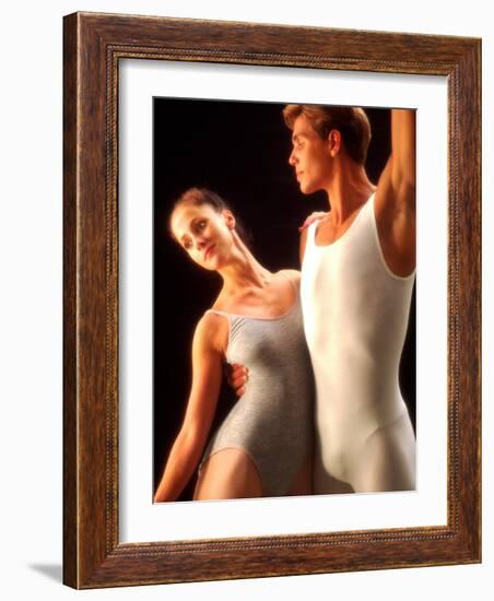 Ballet Dancers in Graceful Pose-Bill Bachmann-Framed Photographic Print