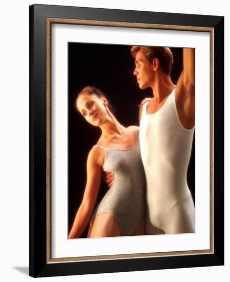 Ballet Dancers in Graceful Pose-Bill Bachmann-Framed Photographic Print