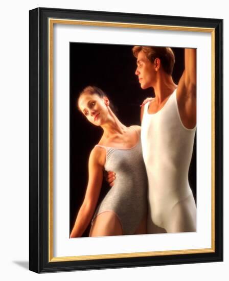 Ballet Dancers in Graceful Pose-Bill Bachmann-Framed Photographic Print