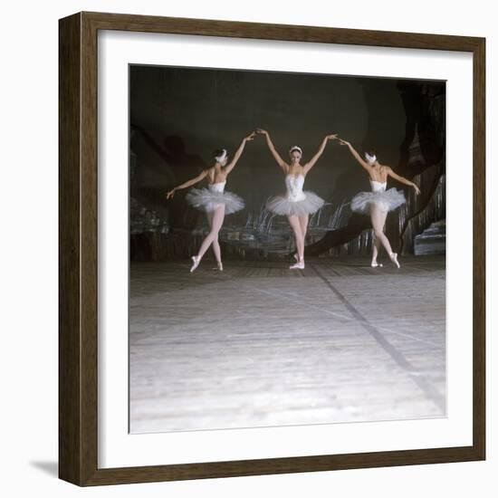 Ballet Dancers Performing a Scene from Swan Lake-null-Framed Photographic Print