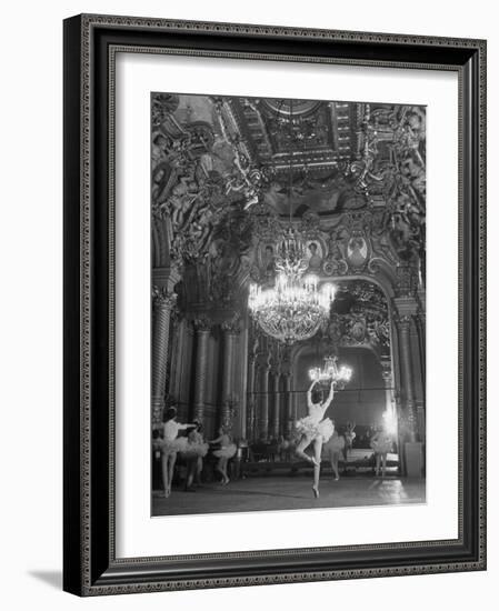 Ballet Dancers Rehearsing at the Opera-Walter Sanders-Framed Photographic Print