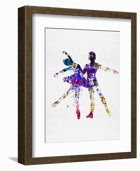 Ballet Dancers Watercolor 2-Irina March-Framed Premium Giclee Print