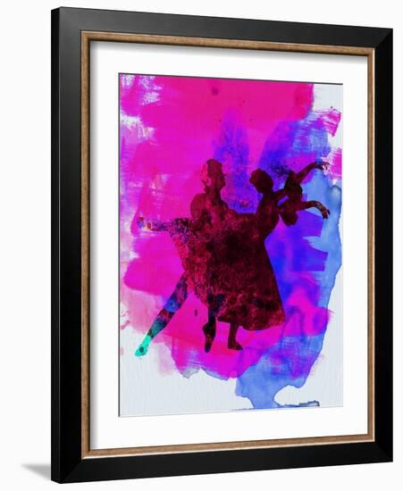 Ballet Dancers Watercolor 3-Irina March-Framed Art Print