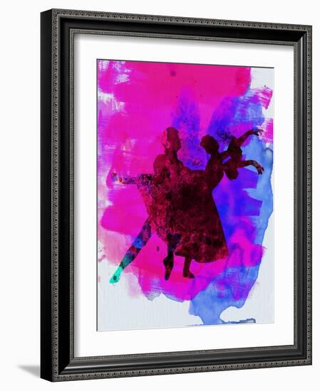 Ballet Dancers Watercolor 3-Irina March-Framed Art Print