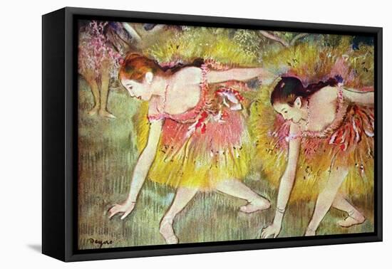 Ballet Dancers-Edgar Degas-Framed Stretched Canvas