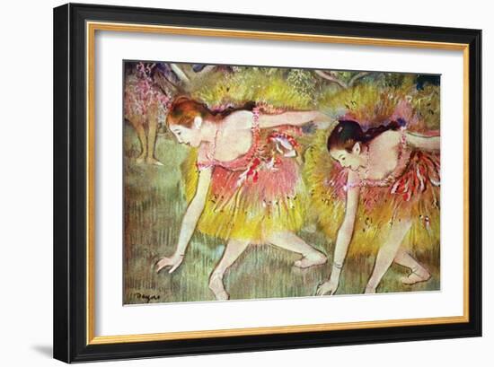 Ballet Dancers-Edgar Degas-Framed Art Print