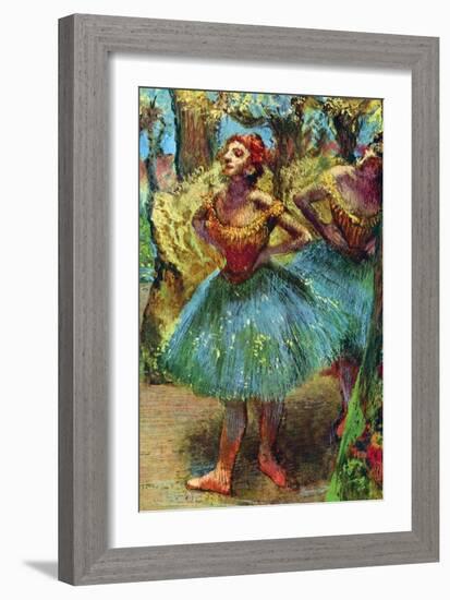 Ballet Dancers-Edgar Degas-Framed Art Print