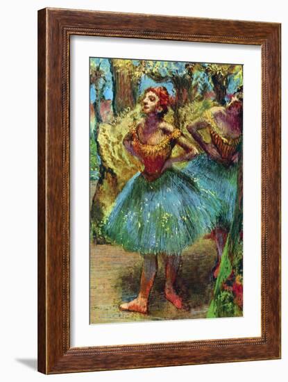 Ballet Dancers-Edgar Degas-Framed Art Print