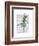 Ballet Deer in Green-Fab Funky-Framed Art Print