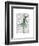 Ballet Deer in Green-Fab Funky-Framed Art Print