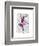 Ballet Deer in Pink-Fab Funky-Framed Art Print