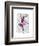 Ballet Deer in Pink-Fab Funky-Framed Art Print