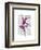 Ballet Deer in Pink-Fab Funky-Framed Art Print