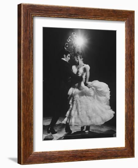 Ballet Espanol Couple Dancing at Charity Ball-null-Framed Photographic Print