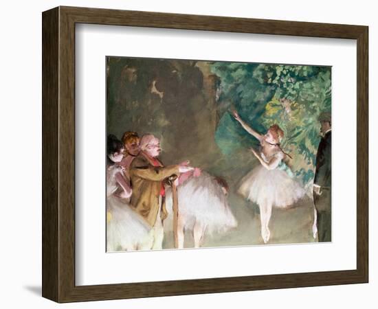 Ballet Practice, 1875-Edgar Degas-Framed Giclee Print