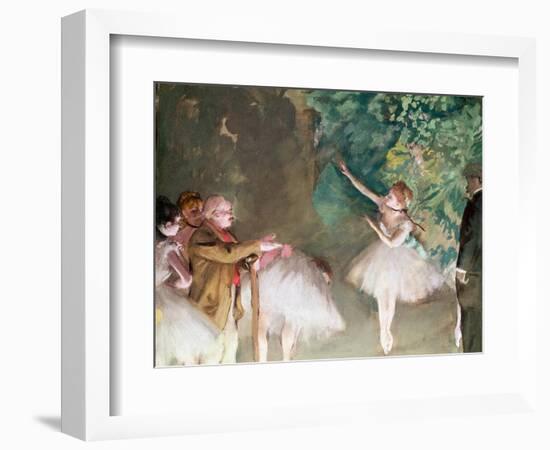 Ballet Practice, 1875-Edgar Degas-Framed Giclee Print