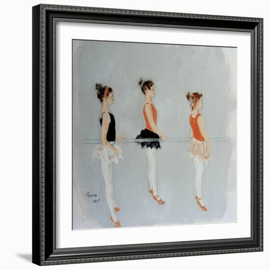 Ballet Practice 2015-Susan Adams-Framed Giclee Print