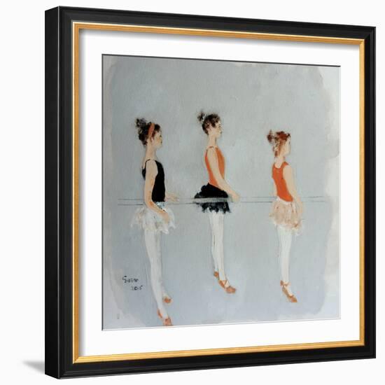 Ballet Practice 2015-Susan Adams-Framed Giclee Print