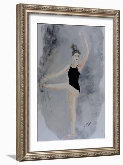 Ballet Practice at the Bar 2015-Susan Adams-Framed Giclee Print