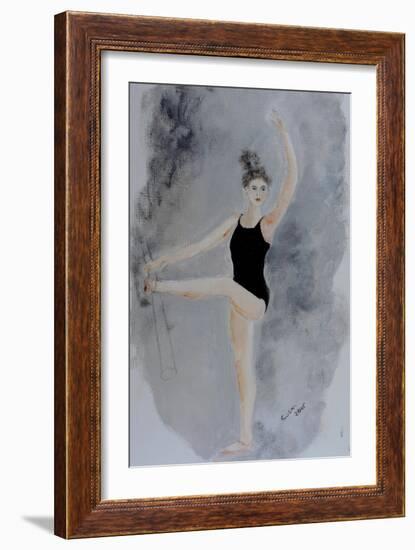 Ballet Practice at the Bar 2015-Susan Adams-Framed Giclee Print