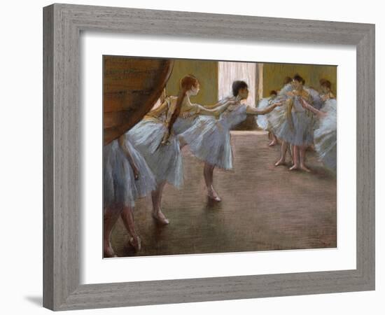 Ballet Rehearsal, 1885-1890-Edgar Degas-Framed Giclee Print