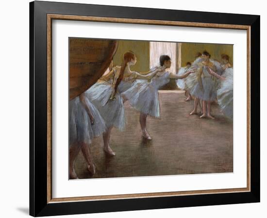 Ballet Rehearsal, 1885-1890-Edgar Degas-Framed Giclee Print