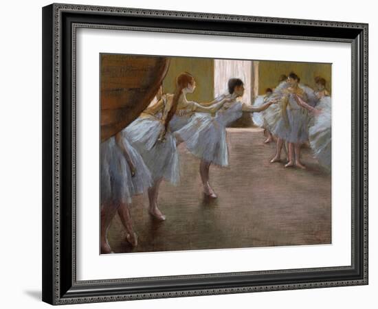 Ballet Rehearsal, 1885-1890-Edgar Degas-Framed Giclee Print