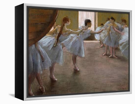 Ballet Rehearsal, 1885-1890-Edgar Degas-Framed Premier Image Canvas