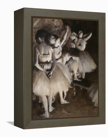 Ballet Rehearsal, c.1874-Edgar Degas-Framed Premier Image Canvas