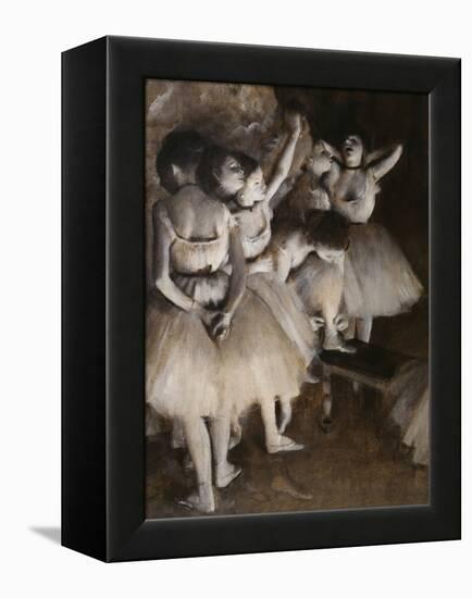 Ballet Rehearsal, c.1874-Edgar Degas-Framed Premier Image Canvas