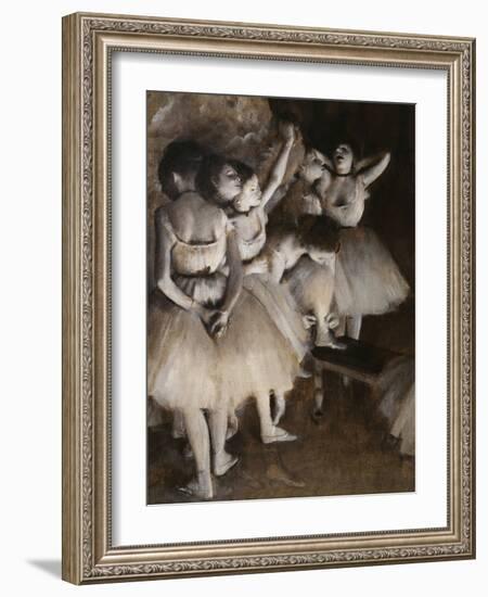 Ballet Rehearsal, c.1874-Edgar Degas-Framed Giclee Print