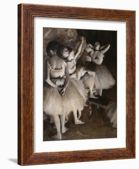 Ballet Rehearsal, c.1874-Edgar Degas-Framed Giclee Print