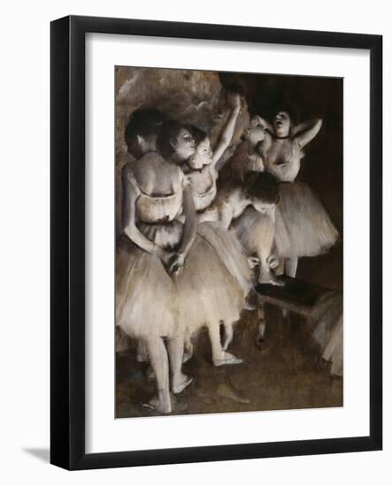 Ballet Rehearsal, c.1874-Edgar Degas-Framed Giclee Print