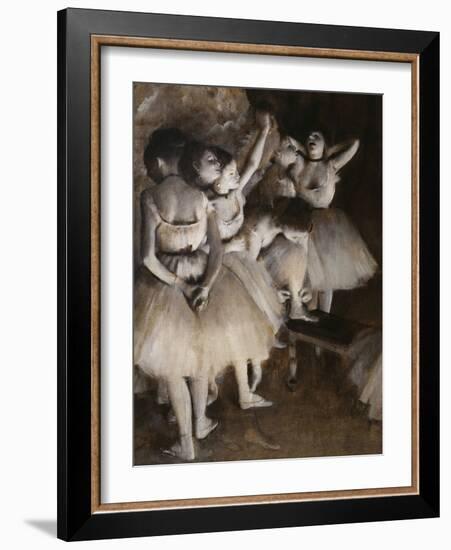 Ballet Rehearsal, c.1874-Edgar Degas-Framed Giclee Print