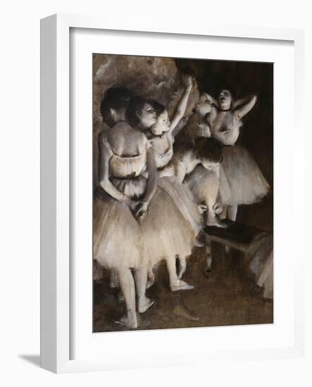 Ballet Rehearsal, c.1874-Edgar Degas-Framed Giclee Print