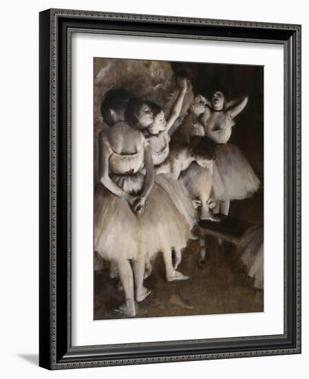 Ballet Rehearsal, c.1874-Edgar Degas-Framed Giclee Print